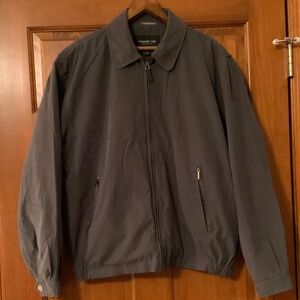 London Fog Golf Jacket, Mens Medium, Grey